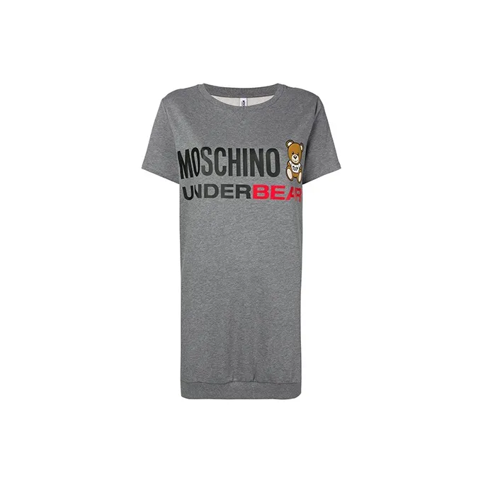 MOSCHINO Short Sleeved Dresses Women's Gray-0