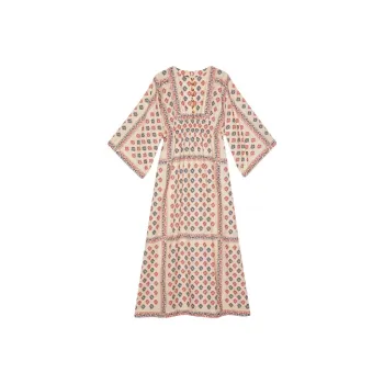 GUCCI Long Sleeved Dress Women's Beige