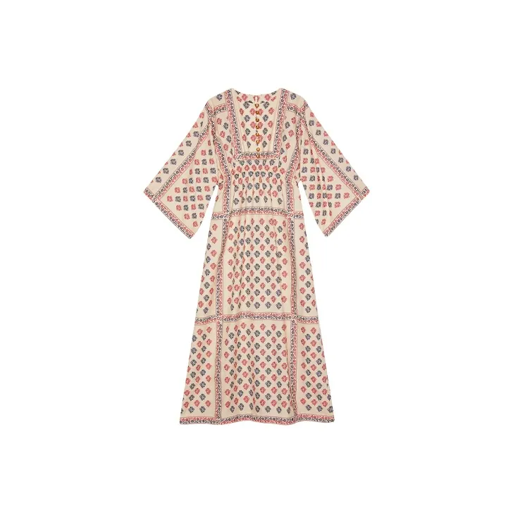 GUCCI Long Sleeved Dress Women's Beige-0
