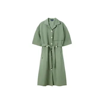 NAUTICA Short Sleeved Dress Women's Green