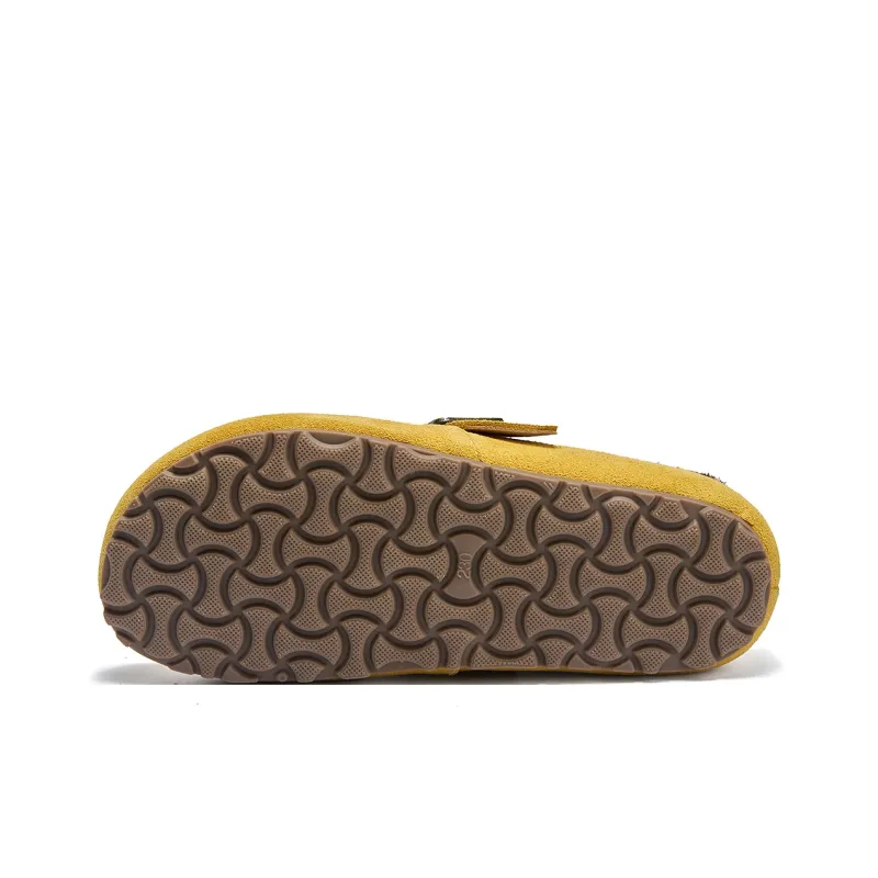 La Chapelle Abrasion Resistant Closed Toe Birkenstock Shoes Women's Yellow-5