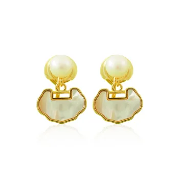 Taste The Color Pearl Clip On Earrings Women's
