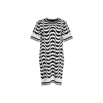 BESIONIA SS23 Short Sleeved Dresses Women's Black White