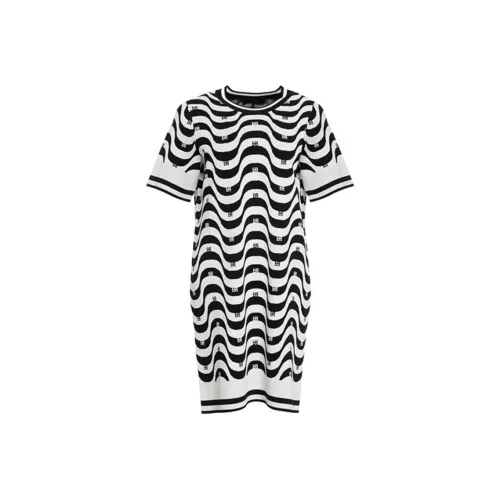 BESIONIA SS23 Short Sleeved Dresses Women's Black White