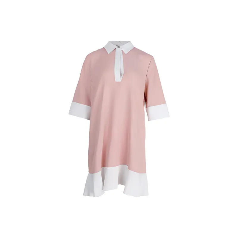 RED VALENTINO Short Sleeved Dresses Women's Pink-0