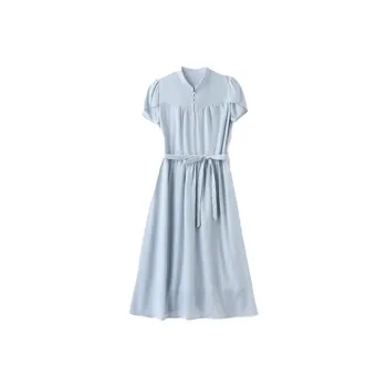 Mapping Short Sleeved Dresses Women's Sky Blue