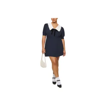 REFORMATION Kaylia Dress Es Short-Sleeved Dresses Women's Midnight Blue
