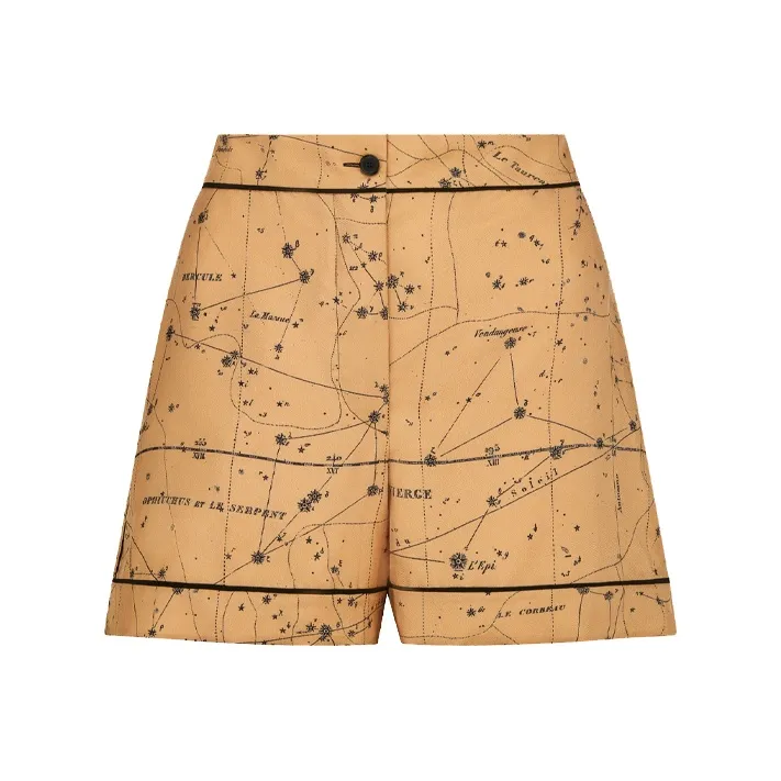 DIOR Quarterly New Products Casual Shorts Women's Yellow-0