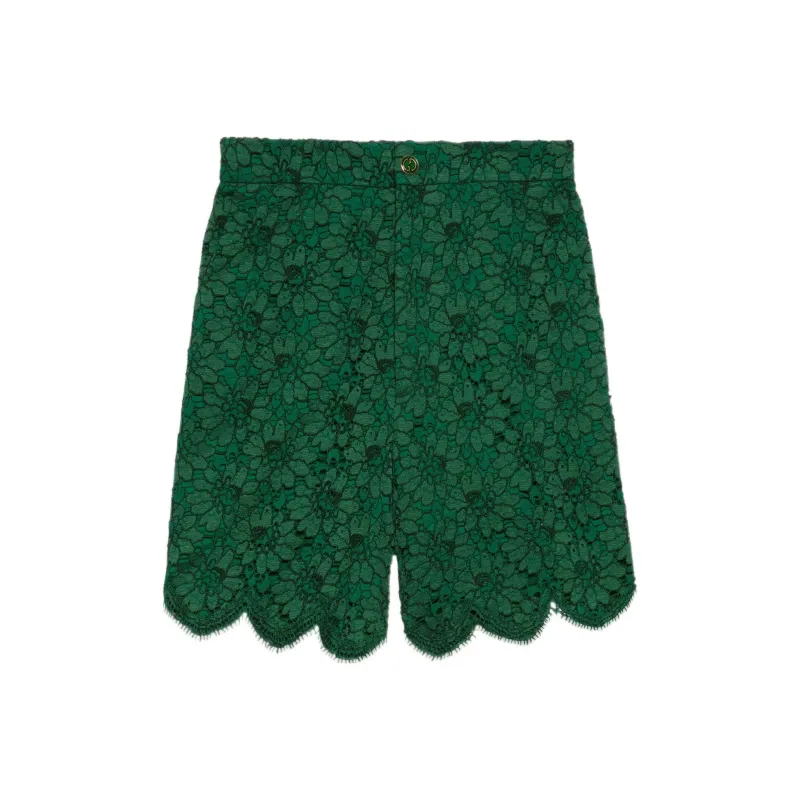 GUCCI Casual Shorts Women's Dark Green-0