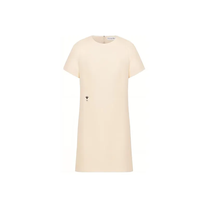 DIOR 30 Montaigne SS23 Short Sleeved Dress Women's Beige-0