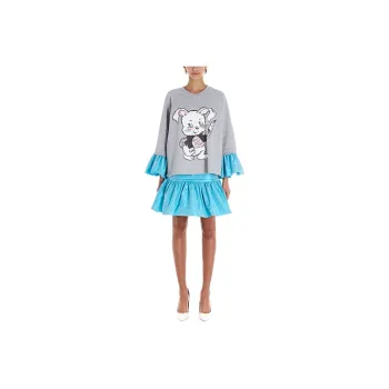 MOSCHINO Long-Sleeved Dresses Women's Gray