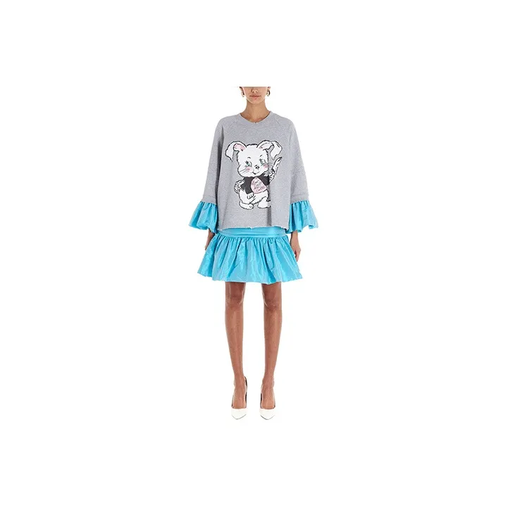 MOSCHINO Long-Sleeved Dresses Women's Gray-0