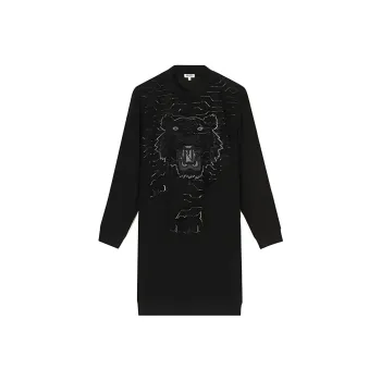KENZO SS21 Long Sleeved Dress Women's Black