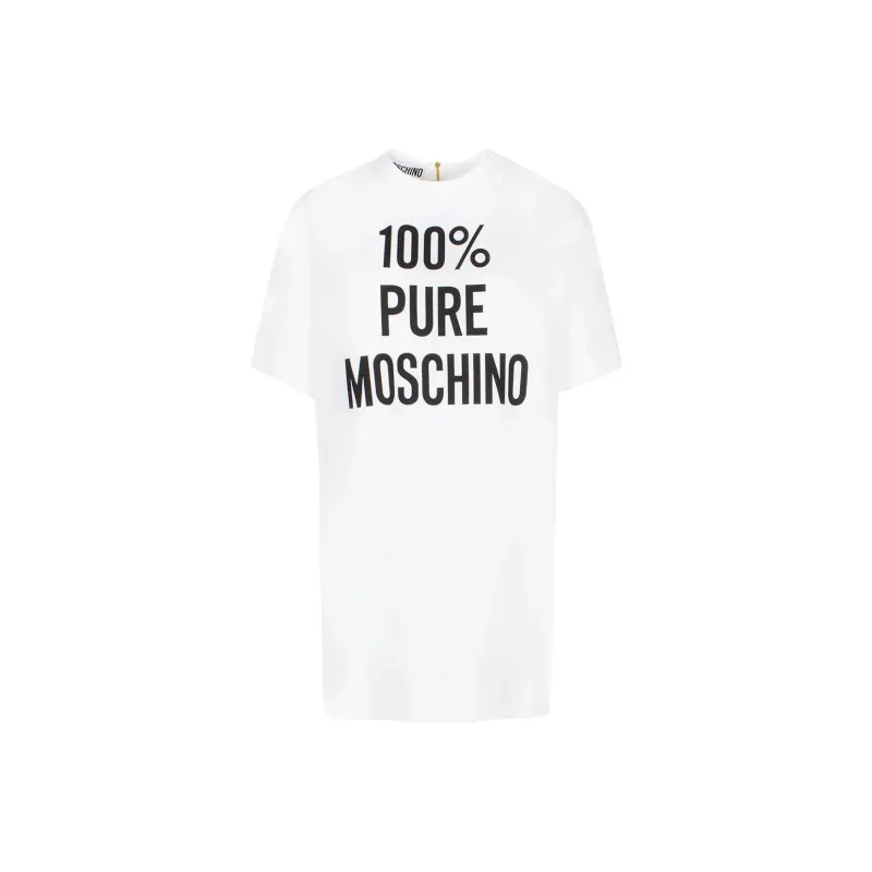 MOSCHINO Logo Printed T Shirt Mini Dress-0