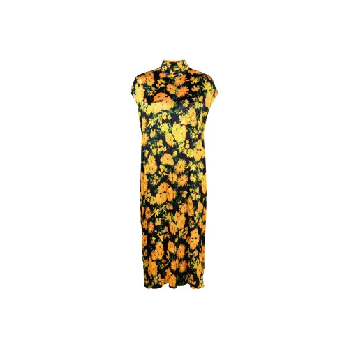 Balenciaga FW22 Sleeveless Dress Slim Fit Women's Yellow