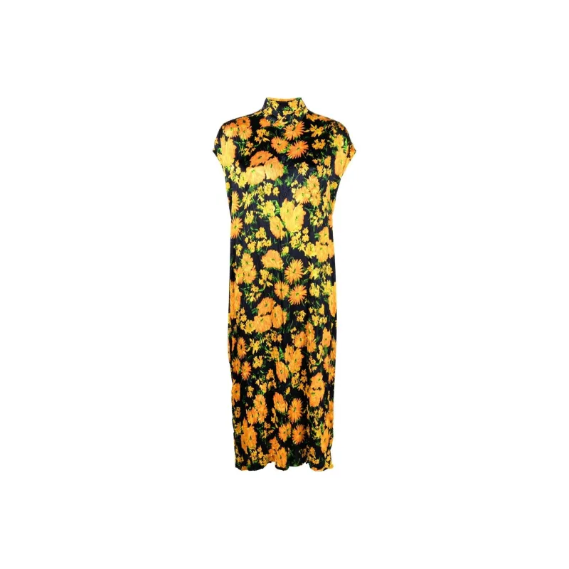Balenciaga FW22 Sleeveless Dress Slim Fit Women's Yellow-0