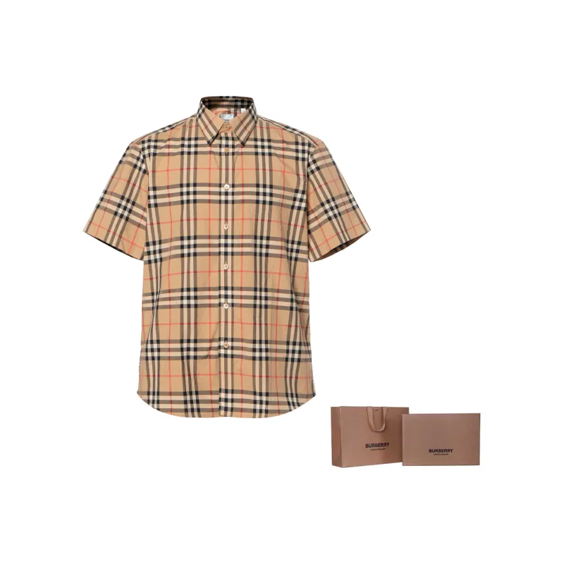 Burberry Checked Short Sleeved Shirt-11