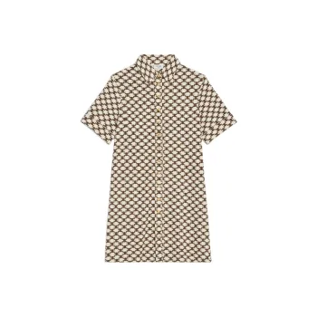CELINE Short Sleeved Dresses Women's Vanilla