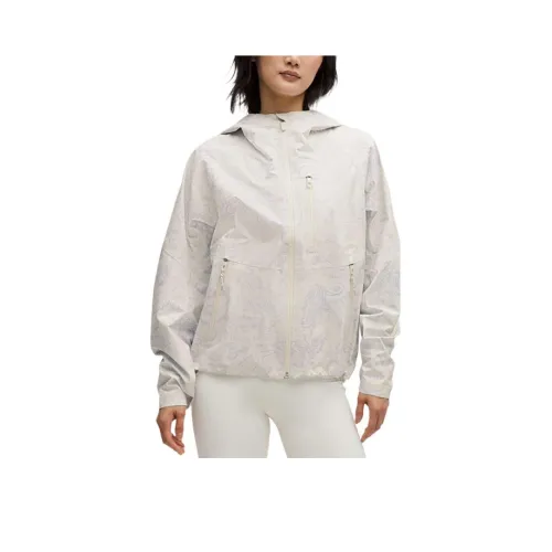 Lululemon SS25 Jacket Women's Light Ivory White Mixed Color Paisley Patchwork/LTIV