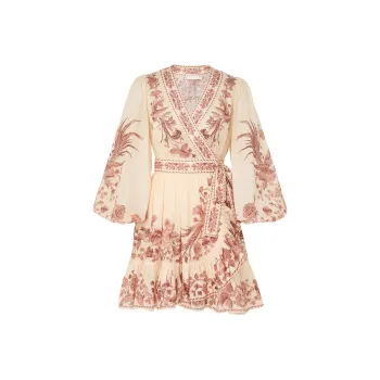 Zimmermann Waverly Wrap Mini Dress