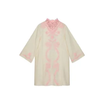 GUCCI Long Sleeved Dress Women's Beige