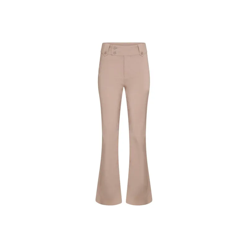 Tiger Mist KITTIE HIGH RISE PANT Suit Trouser Women's Tan-0
