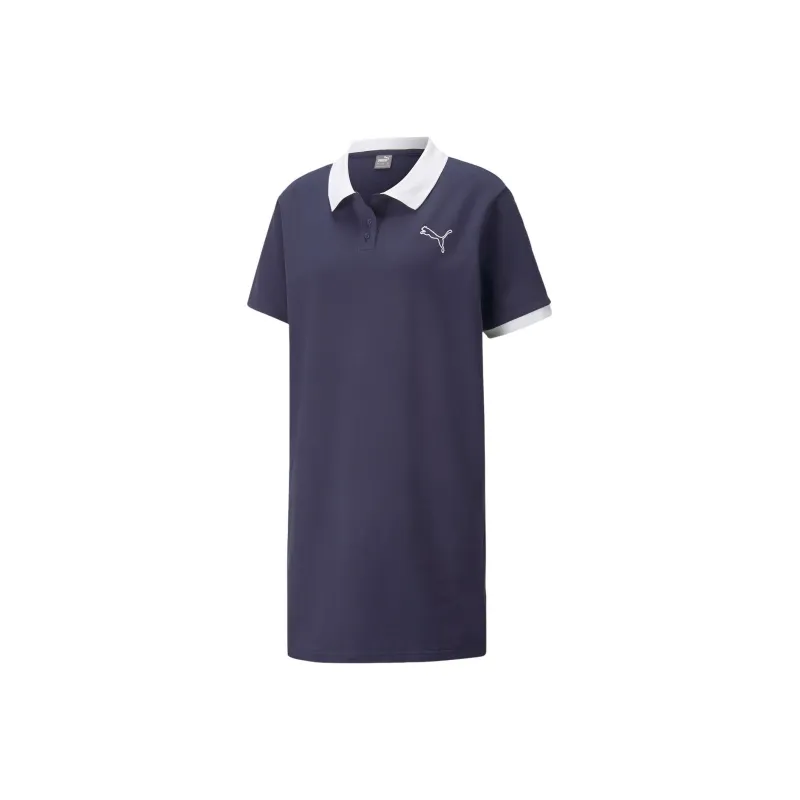 PUMA Short Sleeved Dresses Women's Blue-0