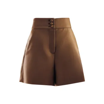 Olrain Casual Shorts Women's Coffee