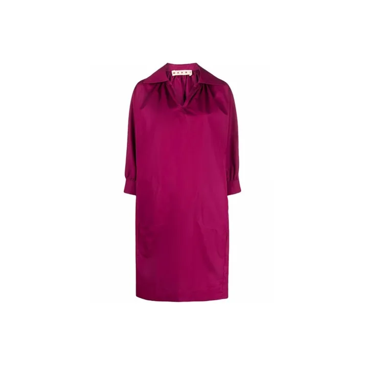 MARNI Long-Sleeved Dresses Women's Rose Red-0