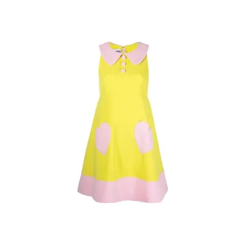 MOSCHINO Sleeveless Dresses Women's Yellow