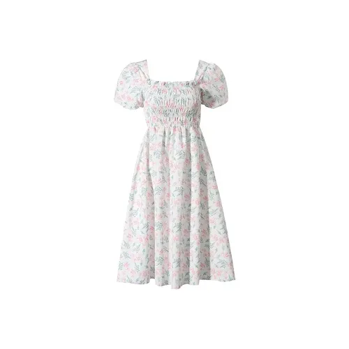 Incolore Short Sleeved Dresses Women's Floral