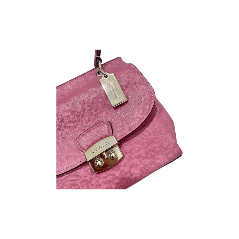 COACH Avary Leather Messenger Bag, Portable One Shoulder, Crossbody, Horseshoe Bag Small Size Women's Tulip-4