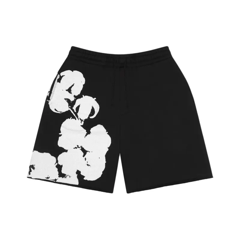 Denim Tears Big Cotton Wreath Sweat Shorts-0
