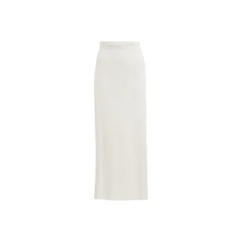 Adidas Knit Long Skirts Women's White