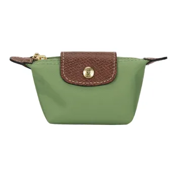 LONGCHAMP Le Pliage Polyamide Canvas Clutch Coin Purse Women's Avocado Green