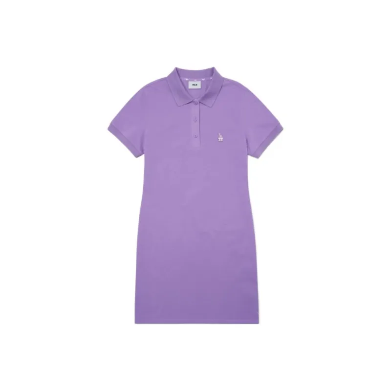 MLB Short Sleeved Dresses Women's Purple-0