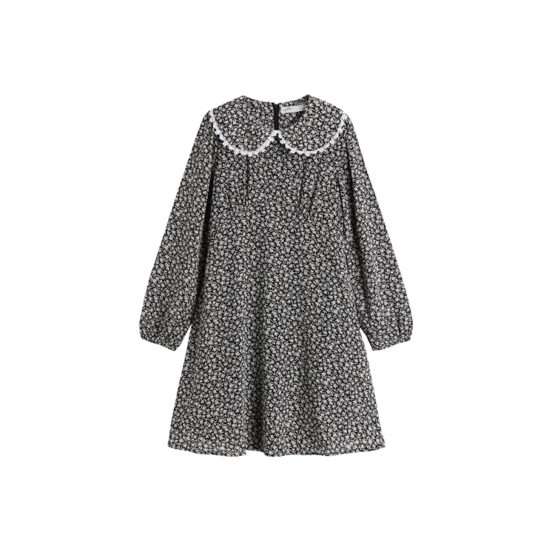 ETSE Long Sleeved Dresses Women's Black-0
