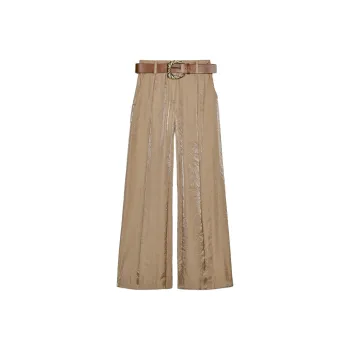 ZARA Casual Pants Women's Brown/Dark Taupe