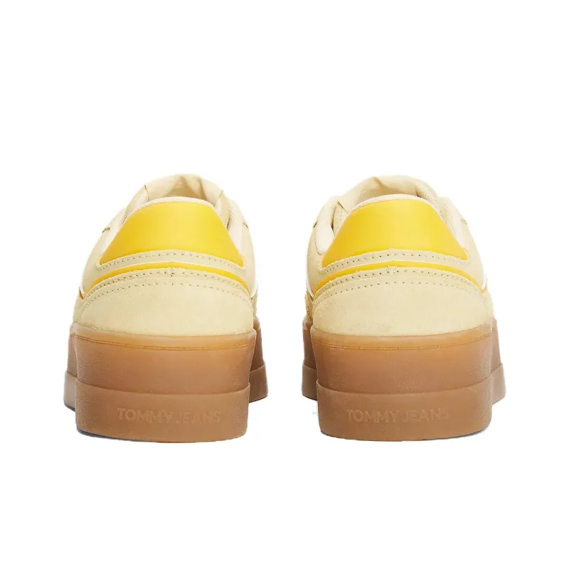 Tommy Hilfiger Trainers Greenwich Low Top Skateboard Shoes Women's Yellow-4