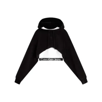 CALVIN KLEIN Sweatshirt Set Women's Space Black/Moon White