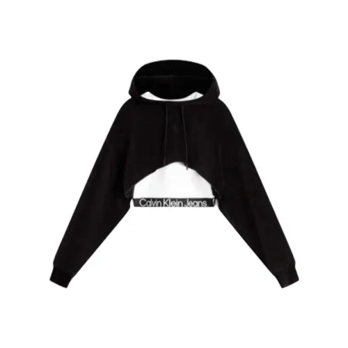 CALVIN KLEIN Sweatshirt Set Women's Space Black/Moon White