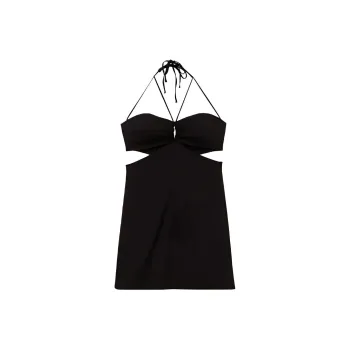 Maje Slip Dresses Women's Black