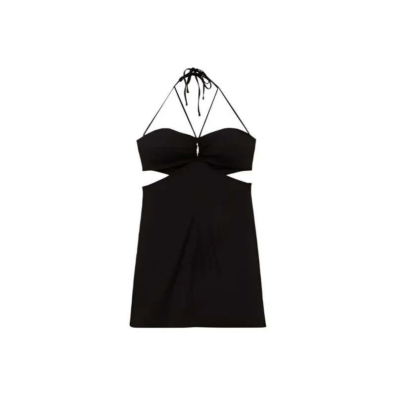 Maje Slip Dresses Women's Black-0