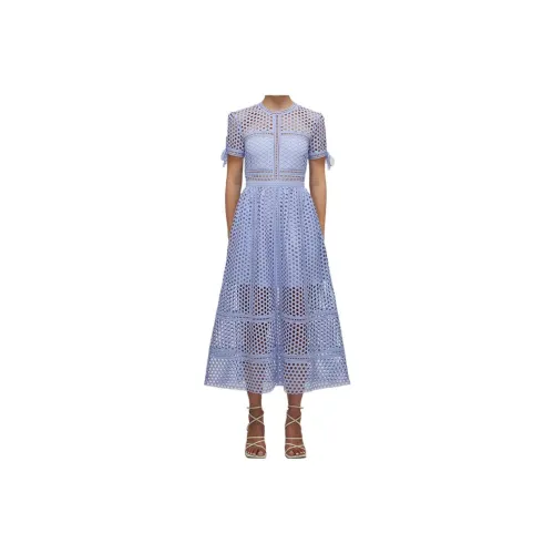 Self portrait Short Sleeved Dresses Women's Lilac