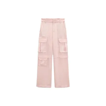 ZARA Cargo Pants Women's Pink