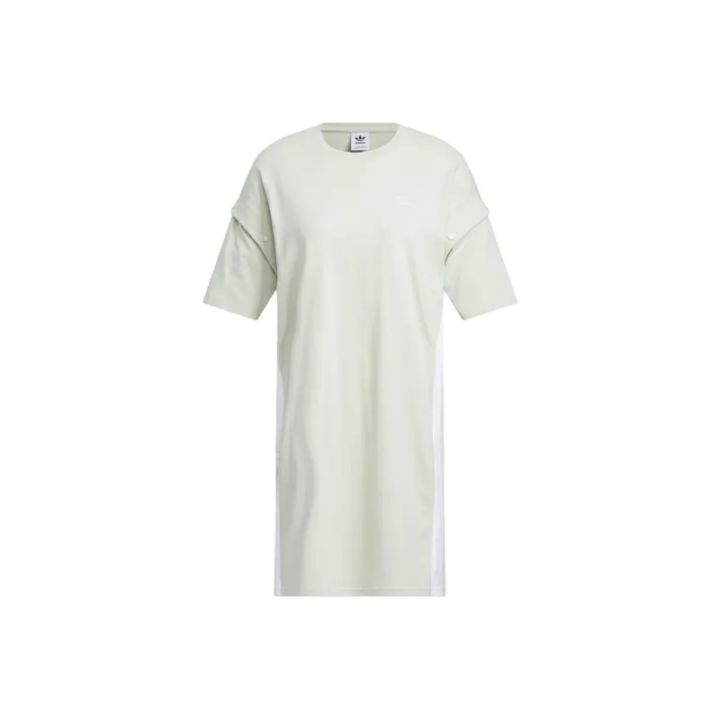 Adidas Originals Short Sleeved Dresses Women's Light Green-0