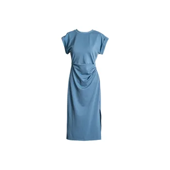 ROEYSHOUSE Short Sleeved Dresses Women's Blue