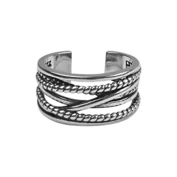 Quarqor S925 Silver Rings Unisex