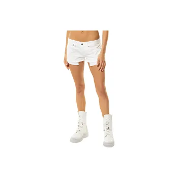 Dondup Logo plaque Denim Mini Shorts