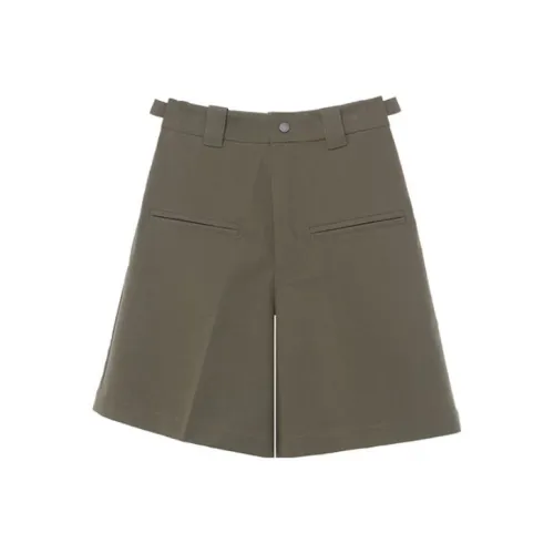 Fax Copy Express Casual Shorts Women's Army Green
